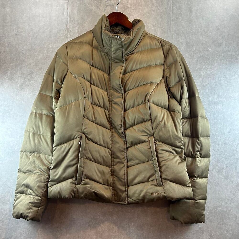 Eddie-bauer Women's Khaki and Green Jacket